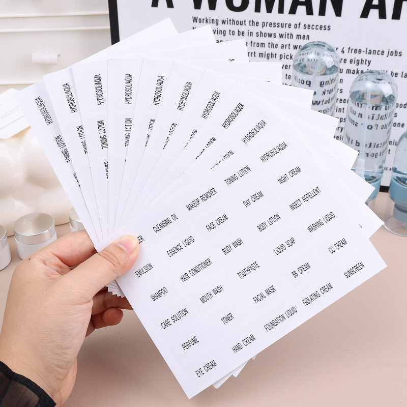 Clear PET Paper Labels - Self-Adhesive Bathroom Labels - Travel Soap ...
