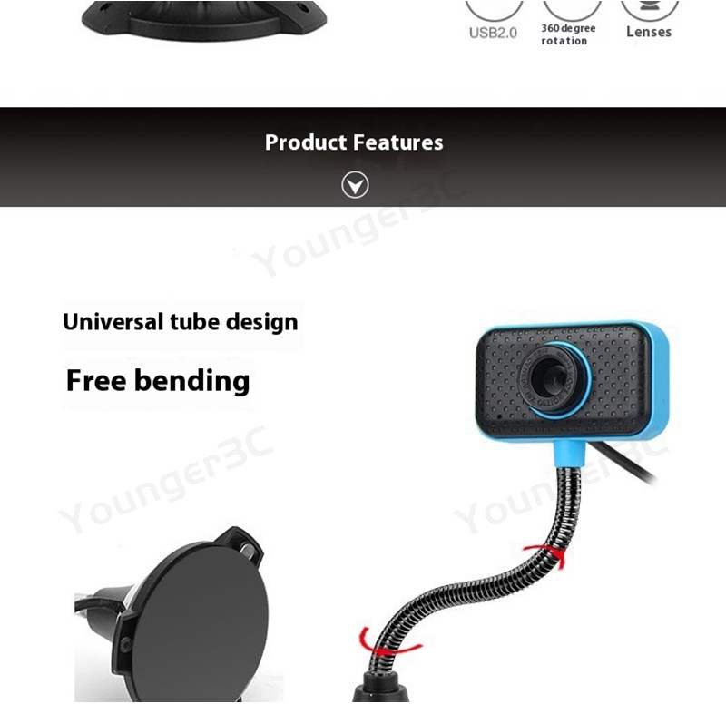 Online Course Camera With Mic Drive,Free Plug And Play,High Definition ...