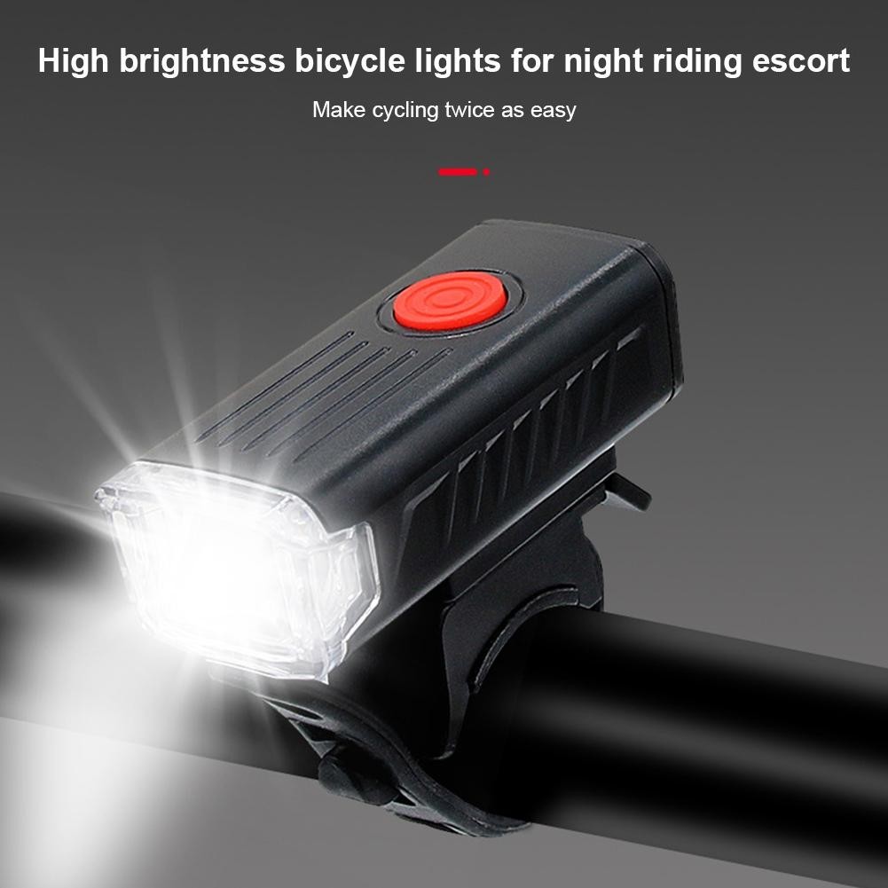 Mtb Bike Front Rear Lights Usb Led Rechargeable Waterproof Headlight ...