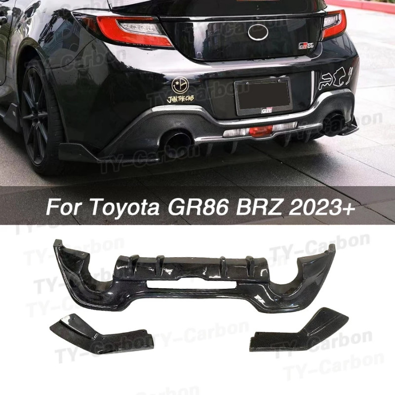 Carbon Fiber TY Style GR86 Rear Diffuser For Toyota GR86 ZN8 ZD8 BRZ ...