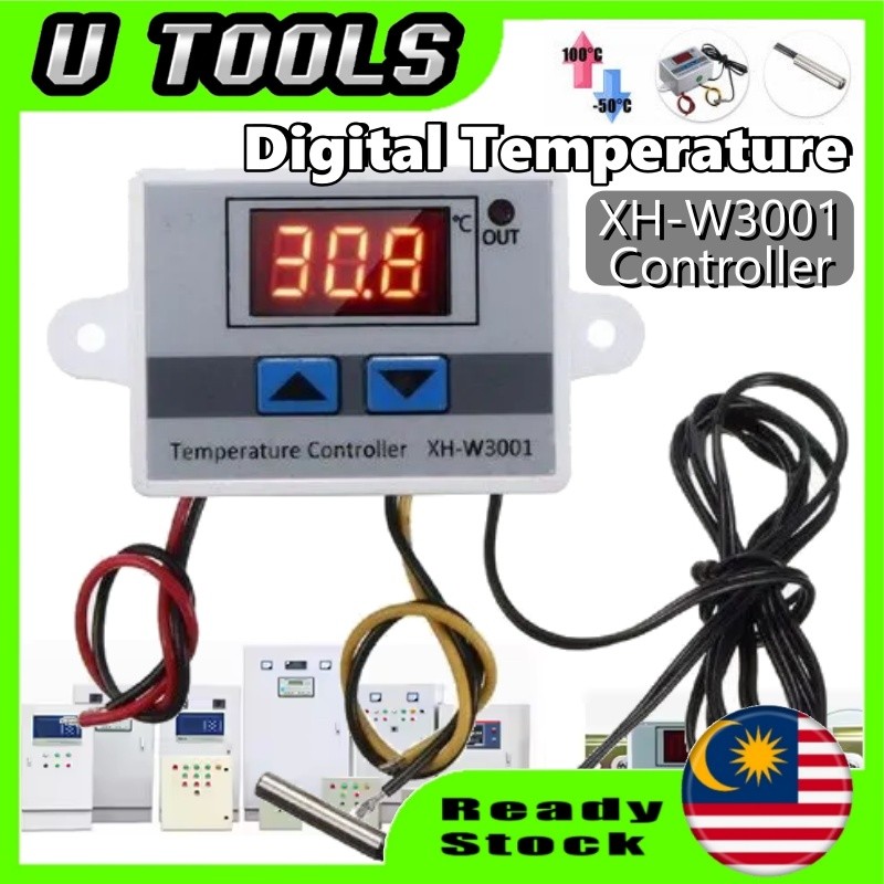 XH-W3001 DC 12V 10A Microcomputer Digital Temperature Controller ...