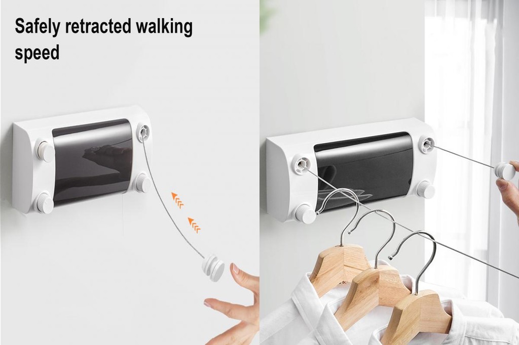 [Ready stock] Clothes Hanging Rope Adjustable Retractable Clothesline ...