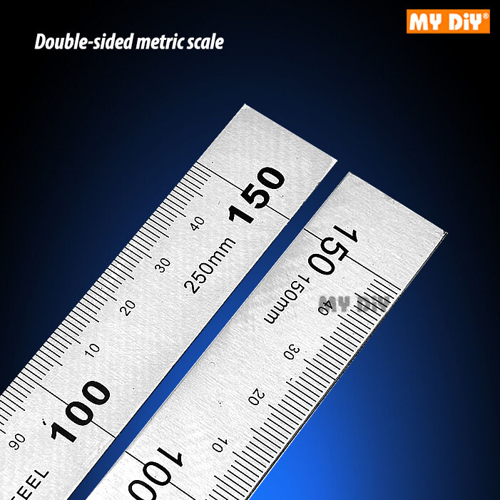 STAINLESS STEEL TRY TRIANGLE SQUARE ANGLE RULER L SHAPE RULER AND ...