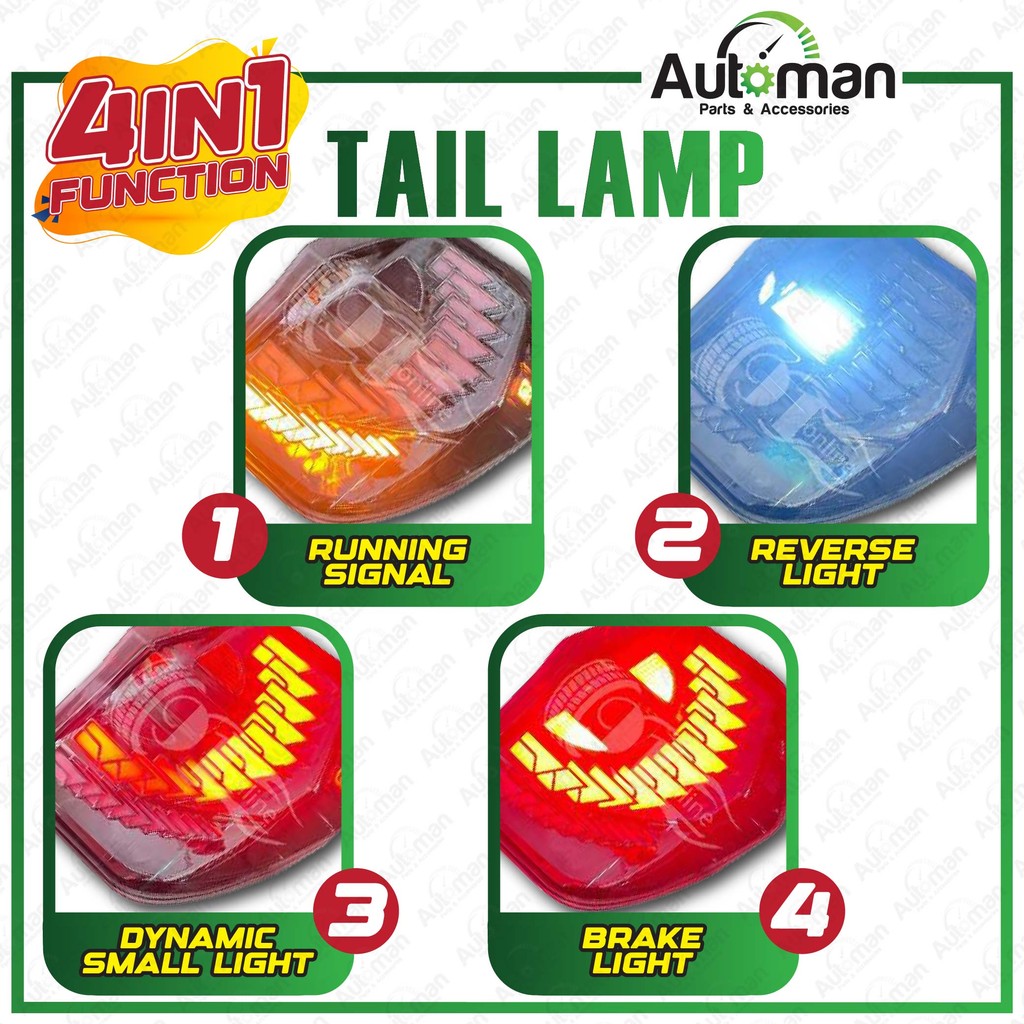 Tail Lamp Taillamp Perodua Axia NEW 2023 - 2025 Albino Black Red ...