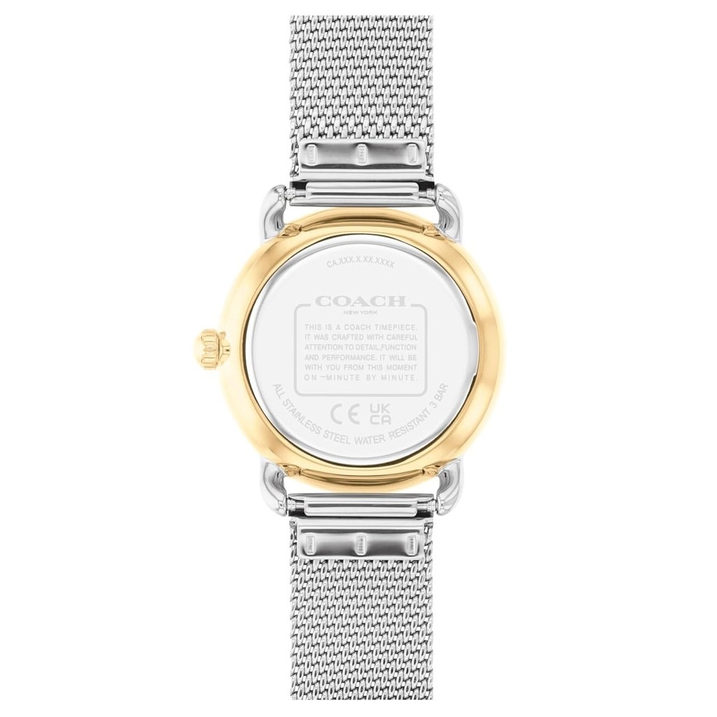 Coach Quadrante argentato elliot (36 mm) da donna/bracciale a maglie in  acciaio color oro 14504208