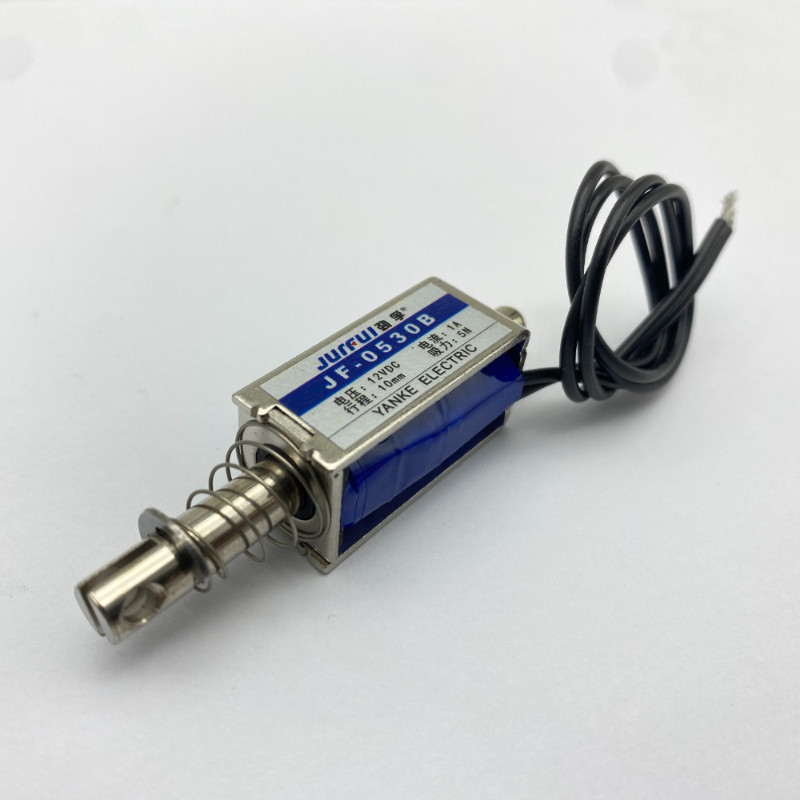 JF-0530B 6V 12V 24V Push Pull type Open Frame Electromagnet 5N travel ...