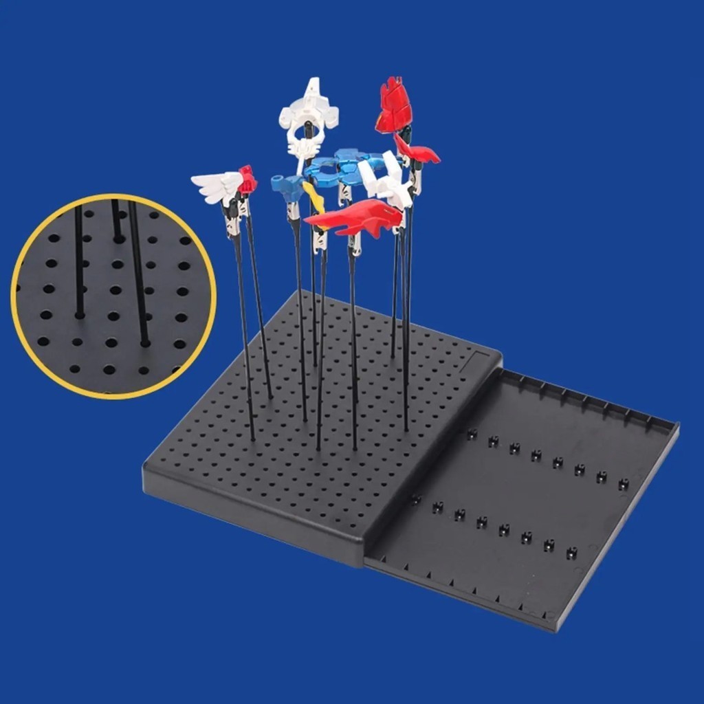 10pcs Clips Model Painting Base Kit with Storage Box Holder Crocodile ...