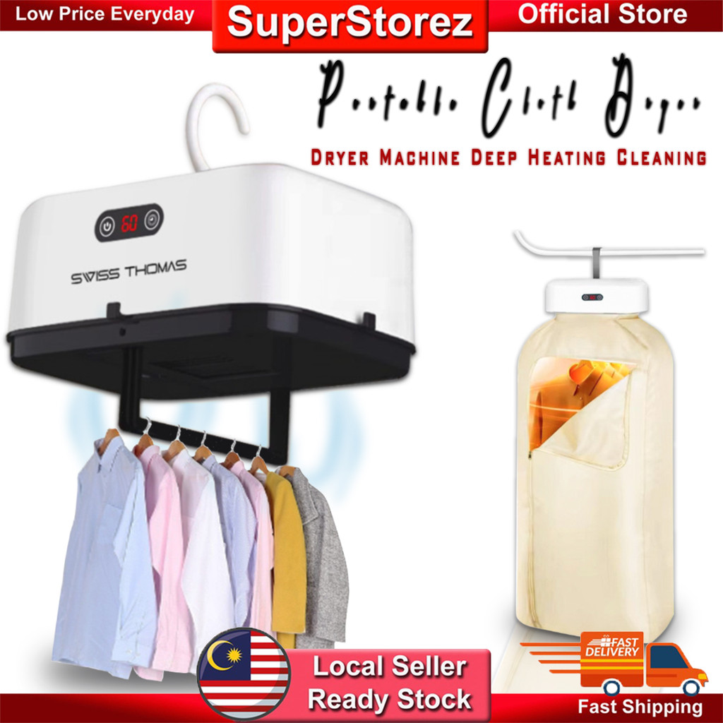 Superstorez Portable Clothes Dryer Cloth Dryer Quiet Dryer Machine Deep ...