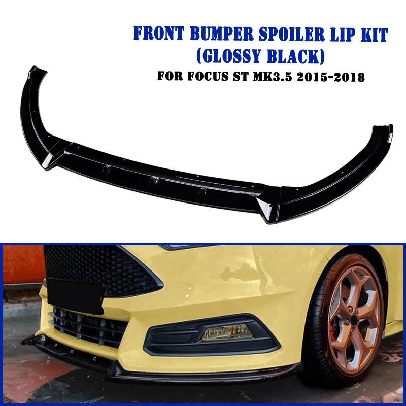 3 Stück Frontstoßstange Spoiler Splitter Lippe Für Ford Focus ST MK3.5