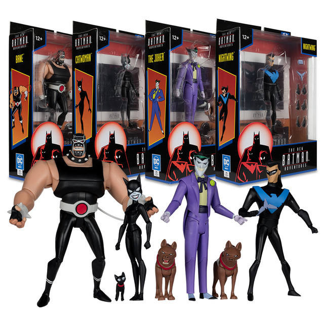 McFarlane DC Animated Adventures Bane Nightwing Catwoman 7 Inches ...