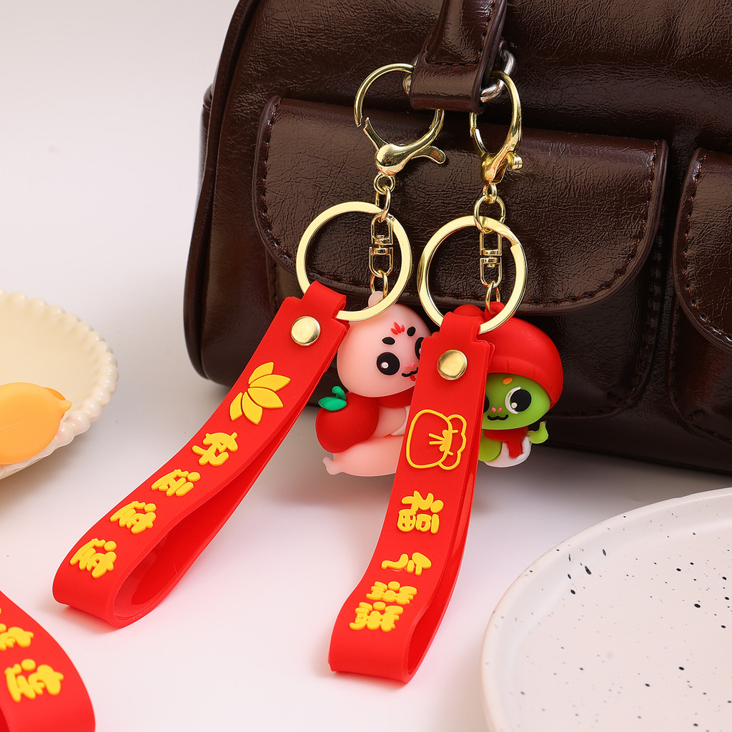 Chinese Zodiac SnakeLucky Pendant Keyring - Fashion Backpack Hanging ...