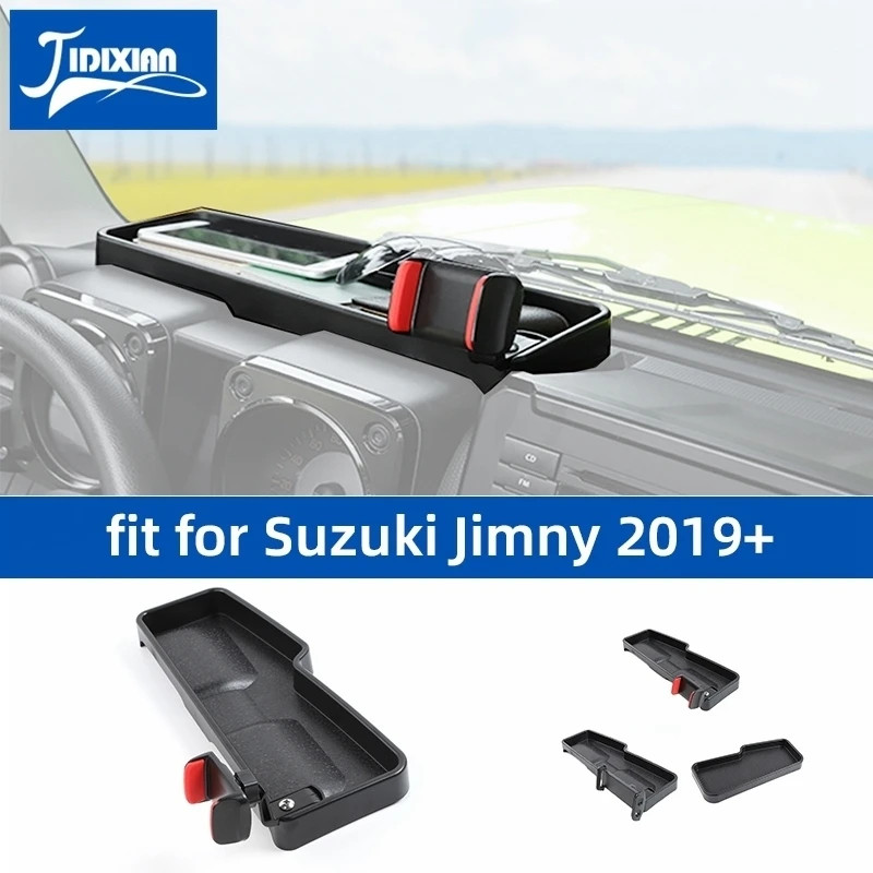 Organizzatore Per Cruscotto Suzuki Jimny (2019-2022) - Contenitore Portaoggetti Con Supporto Telefono, In ABS