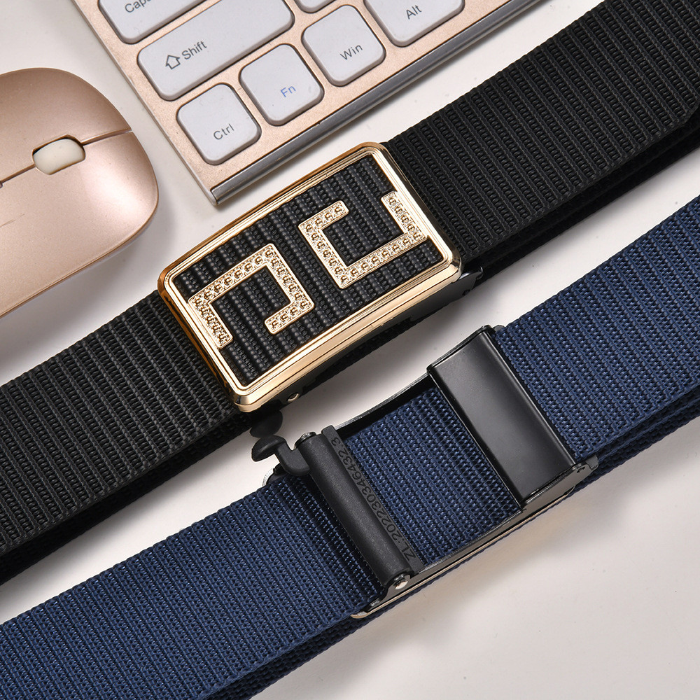 Men's Single Pin Buckle Nylon Belt main image 0