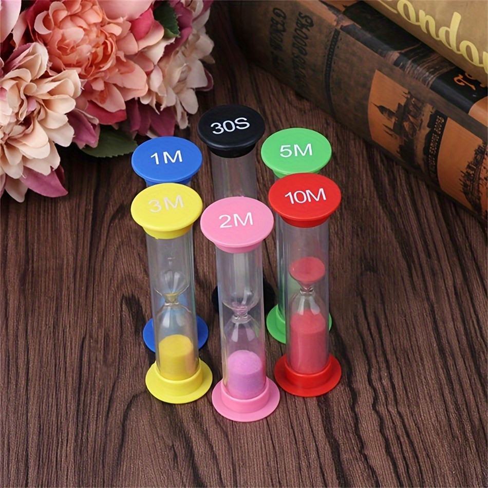 6 Pcs Sand Timer Set Toys - Durable Hourglass Timers, Various Time ...