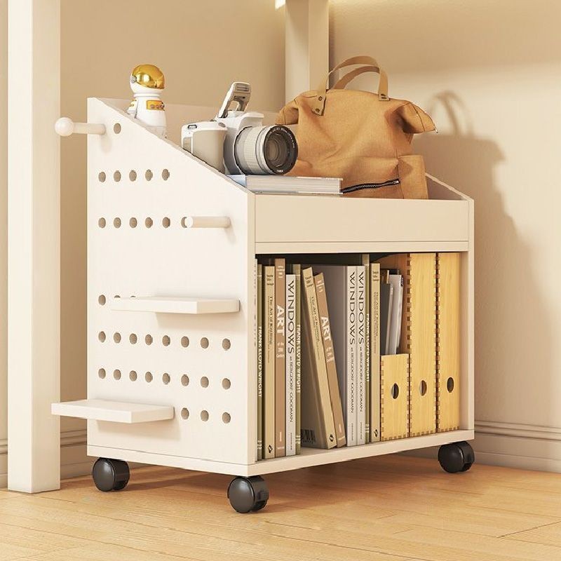 Mobile bookshelf//// Under-desk Book Storage Rack, Movable Wheeled Desk ...