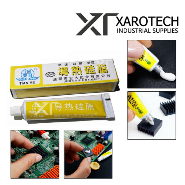 Heat Cooling RTV Silicone Rubber Radiator Paste Cream LED Heatsinks ...