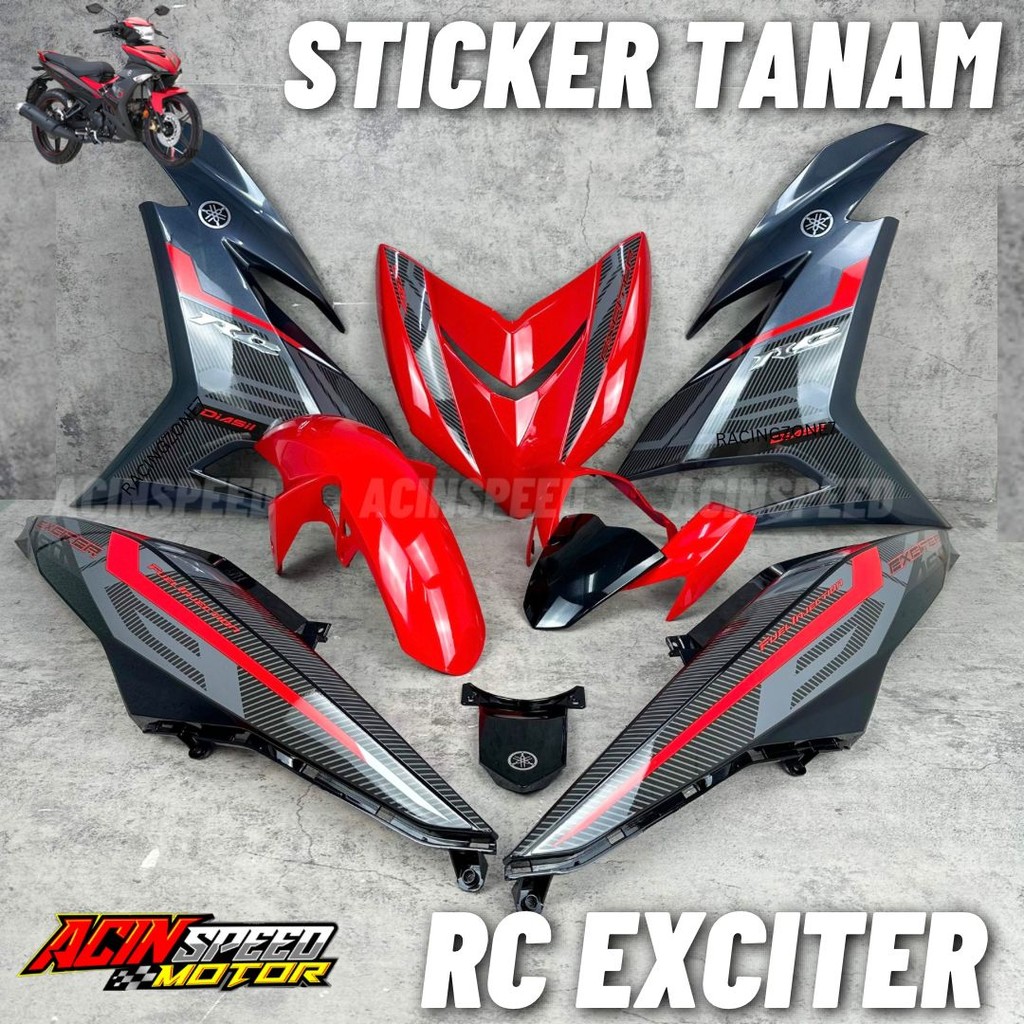 Y15ZR RC EXCITER COVER SET/ Y15ZR RC COVER SET MERAH/ Y15 V1 v2 RC ...