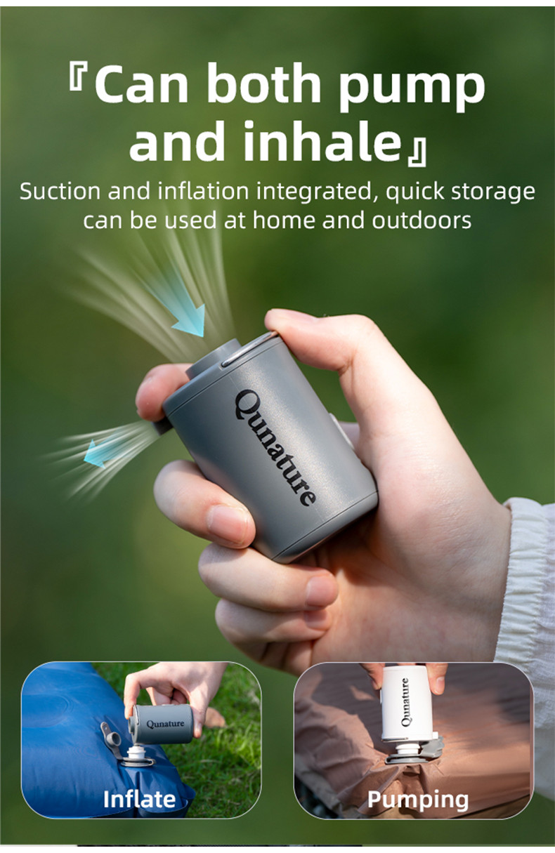 【MY Delivery】Qunature Camping Electric Pump Lightweight Portable ...