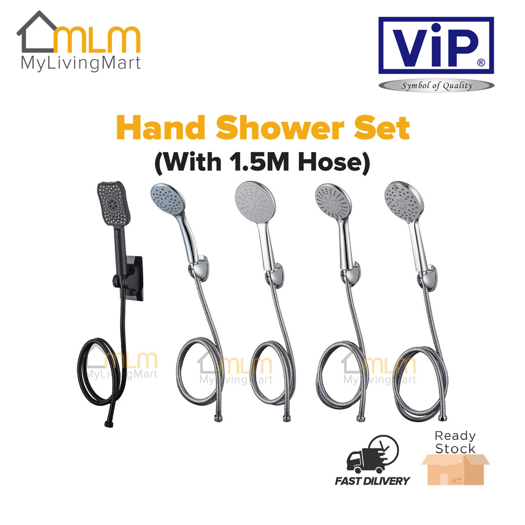 ViP Hand Shower Set With 1.5m Flexible Hose And Holder Shower Head ...