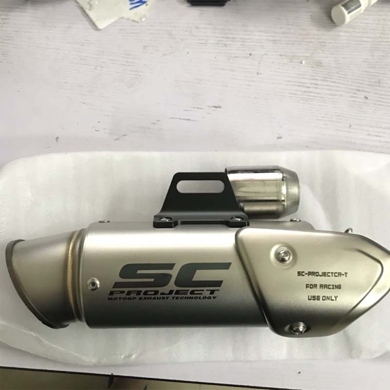 51/60MM I.D Universal SC Exhaust Pipe Muffler Pipe Canister Pipe with ...