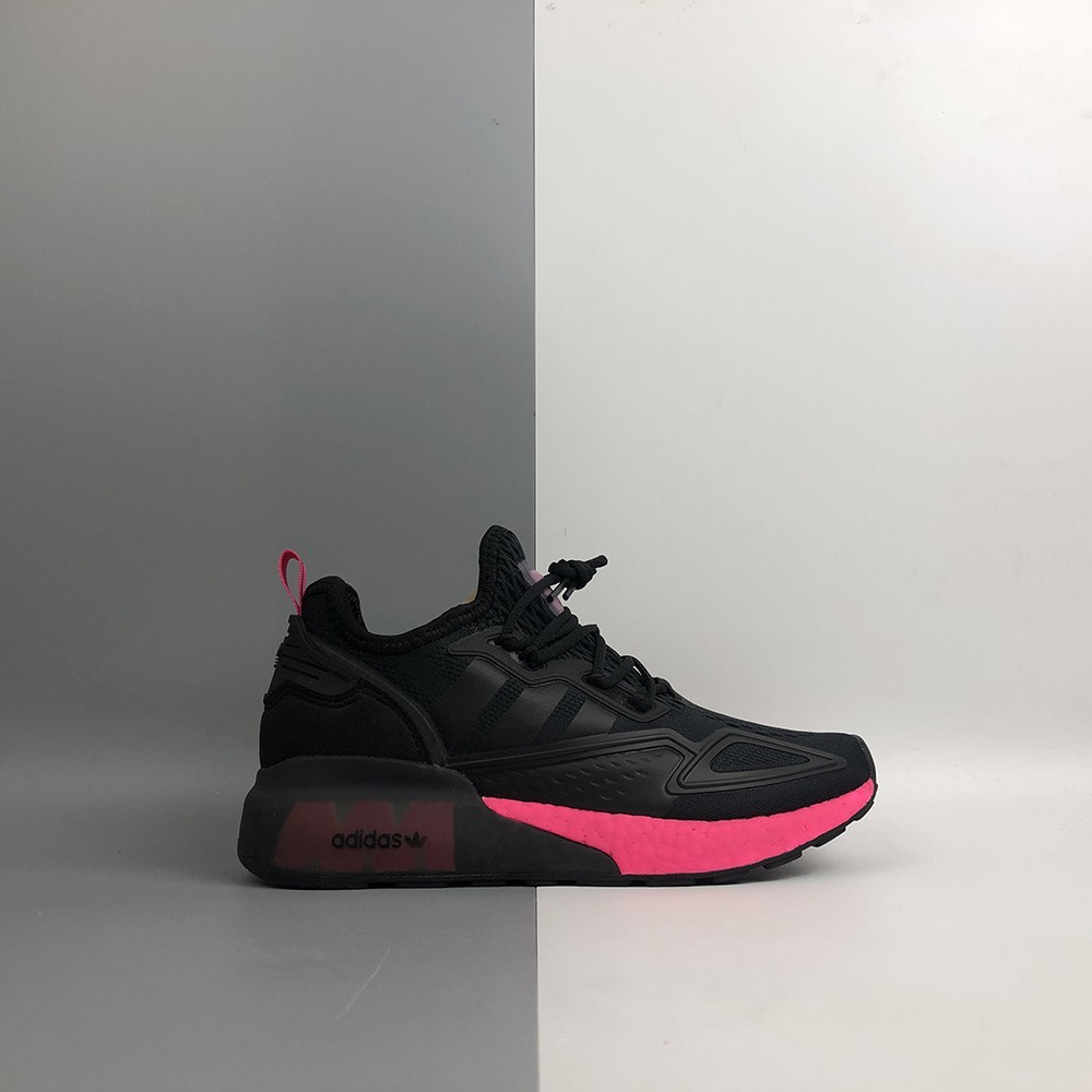 in stock ADZX 2K Boost Shoes Black Pink Sports Running Shoes | Shopee ...