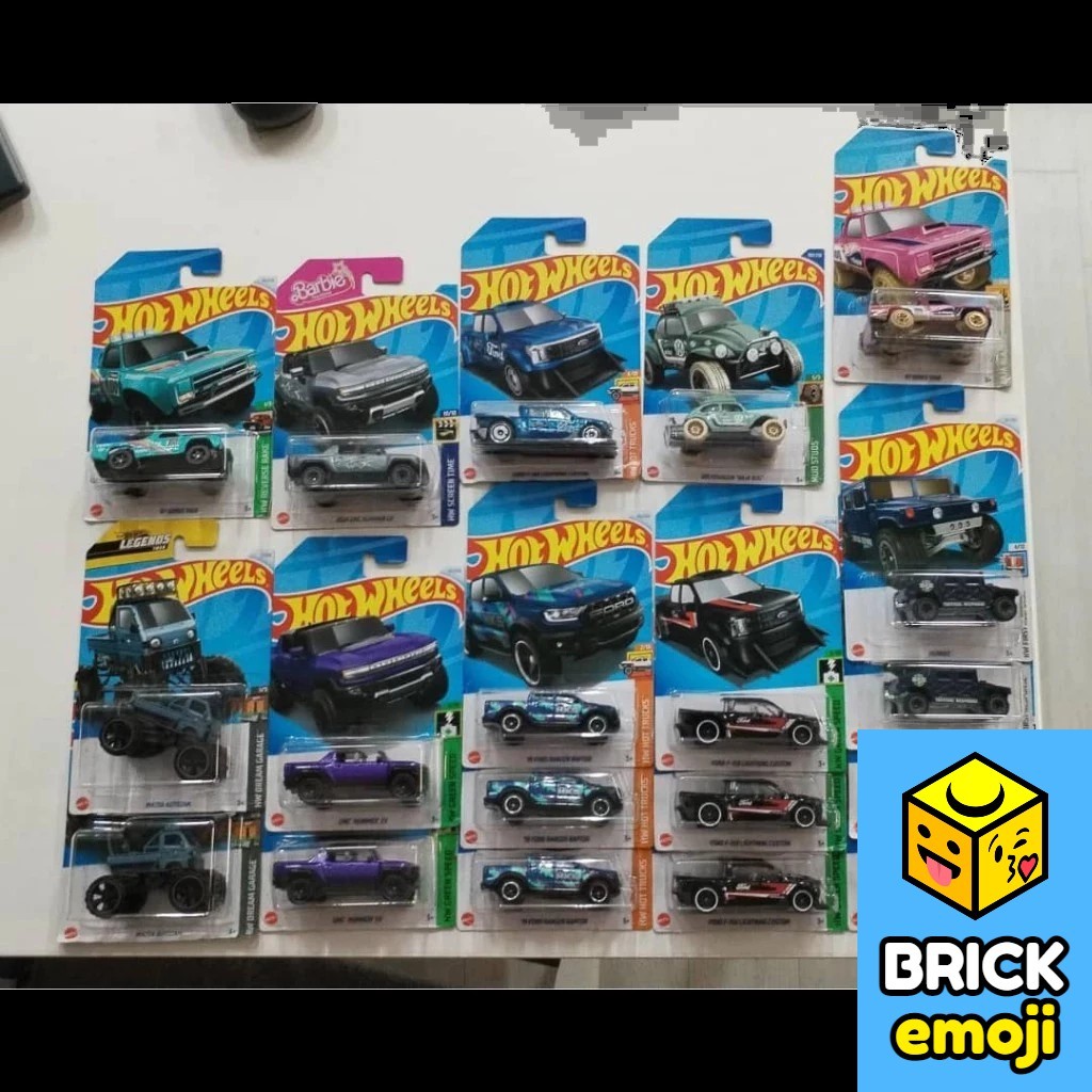 Hot Wheels Ford Ranger Raptop / F-150 LC / GMC Hummer EV /Dodge D100 ...