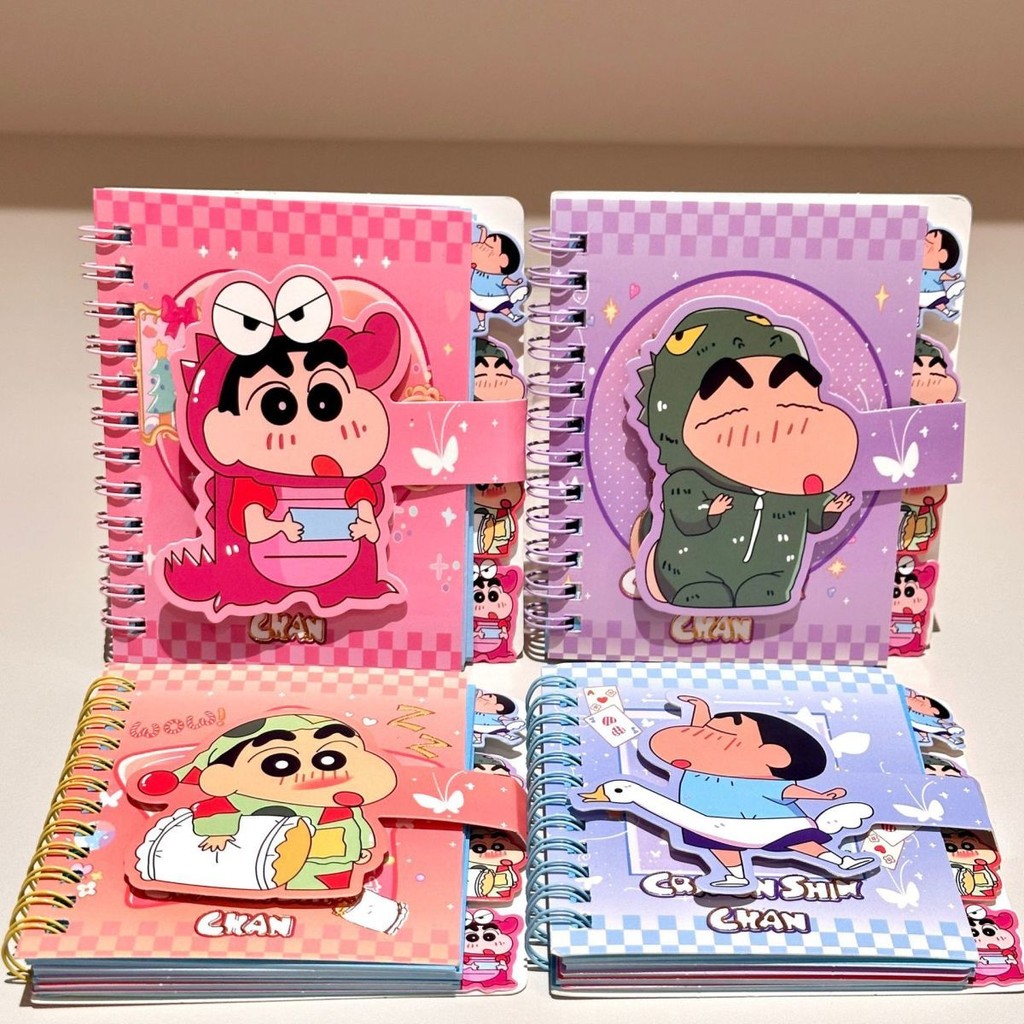 Crayon Shin-Chan A7 High-Value Coil Book Velcro ins Style Cartoon Cute ...