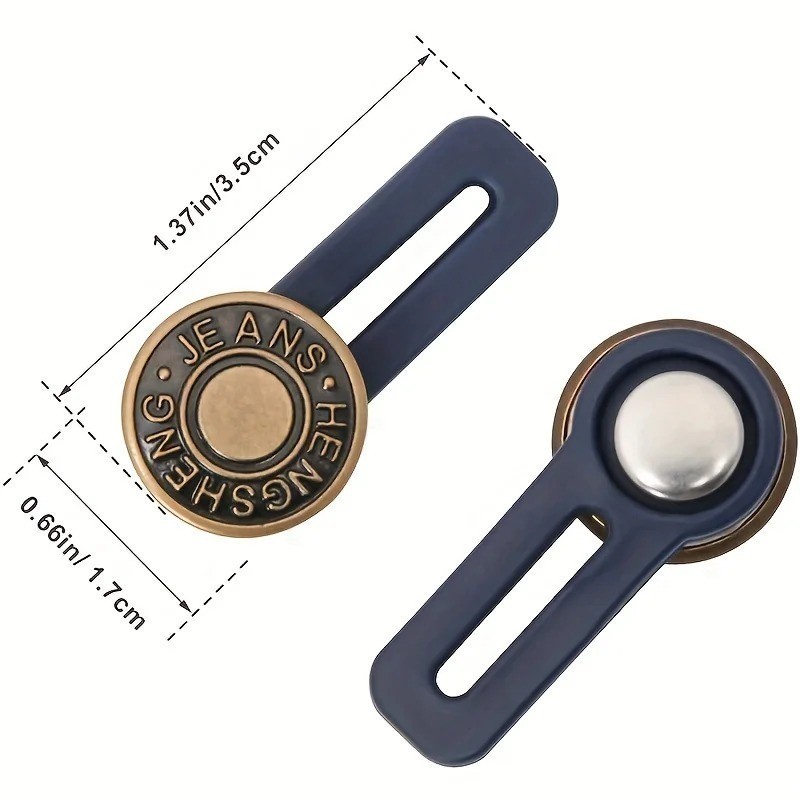 New Metal Button Extender Perfect To Any Jeans Pants Free Sewing ...