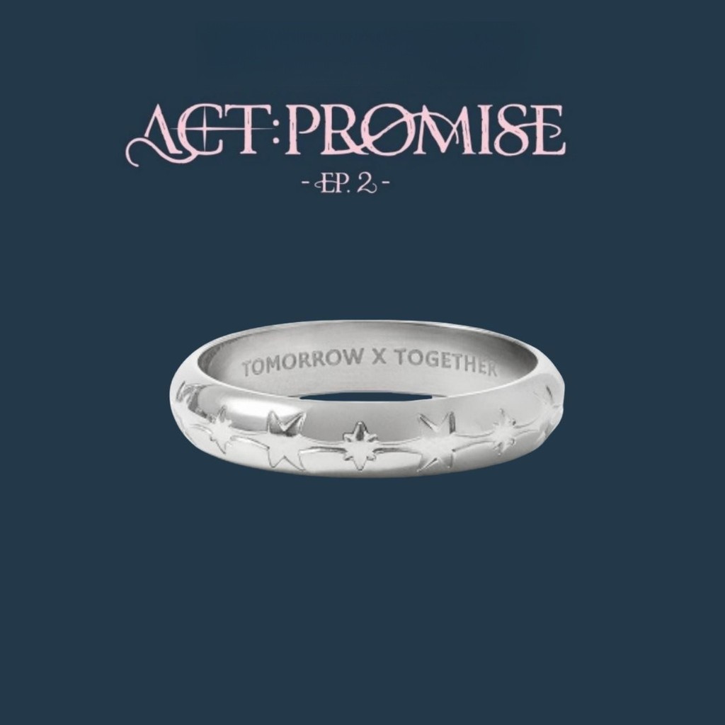 Kpop Idol TXT ACT : PROMISE EP.2 Ring Stainless Steel Rings Korean