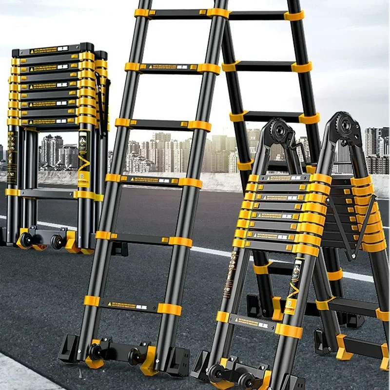 Hot Sale Aluminum Alloy Thickened Telescopic Ladder Multi-functional ...
