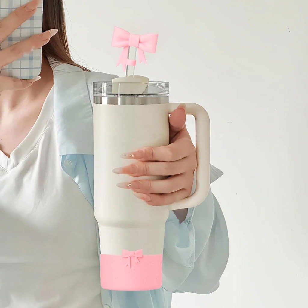 Straw Cover Tip & Water Bottle Silicone Boot & Water Bottle Pendant Set ...