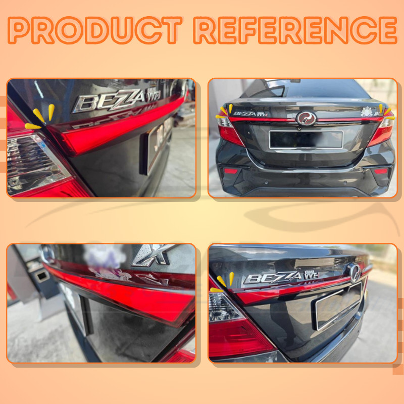 Perodua Bezza 2020-2025 Rear Garnish Running Taillamp Brake Signal Drl ...