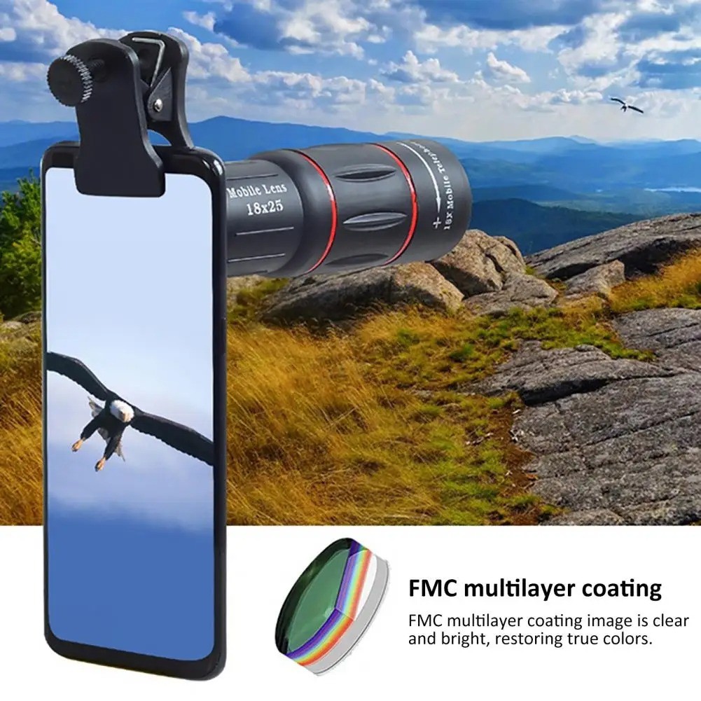 New Mobile Phone Telephoto Lens Universal External Zoom Camera Lens 18 ...