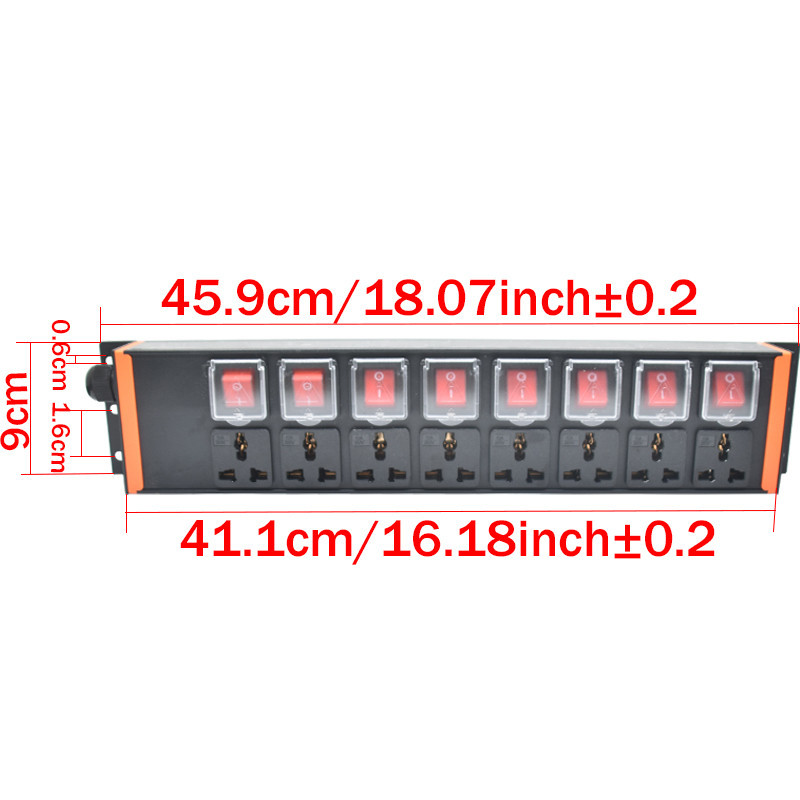 8/10 bit single control cabinet desktop power distribution unit, double ...