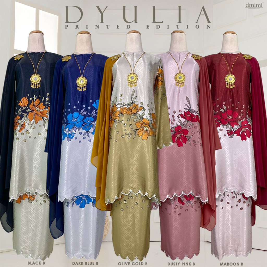 DMIMI Baju Kurung Moden DYULIA | Printed Moden Labuh | Premium Jacquard ...