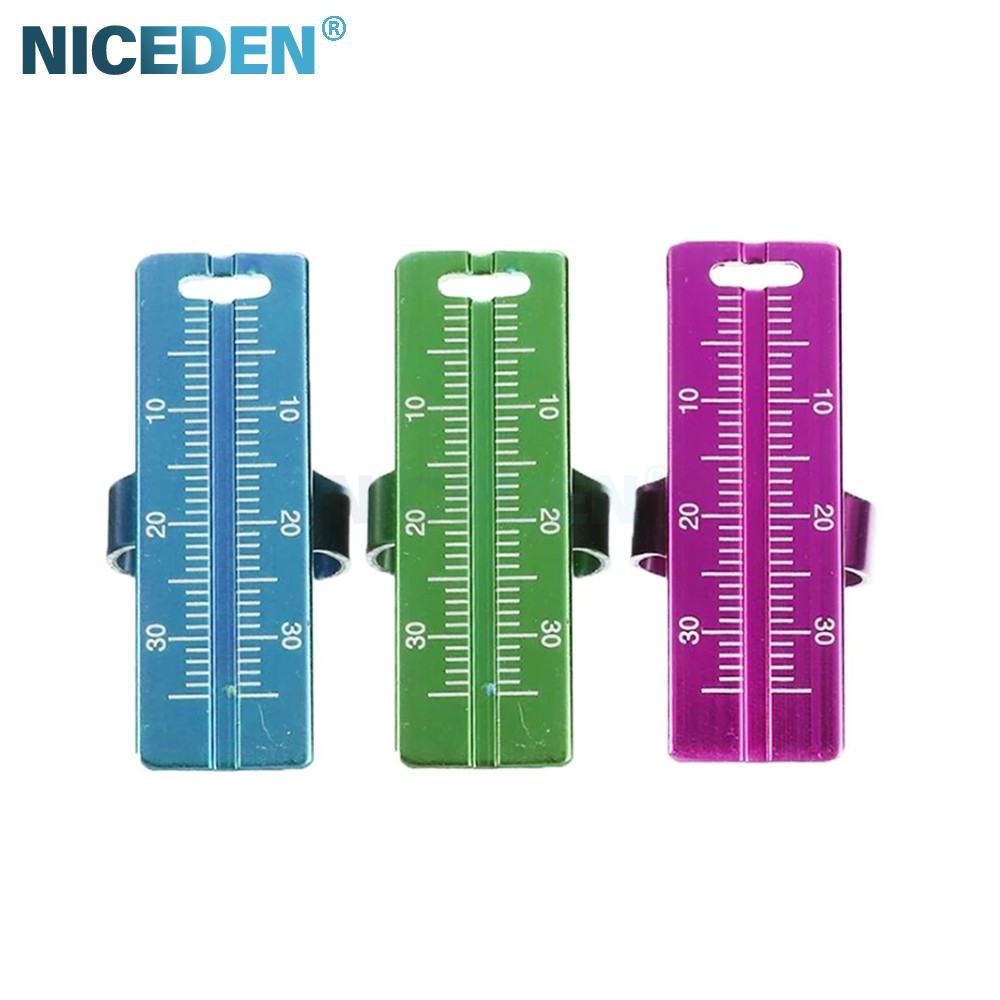 NICEDEN Dental Ruler Aluminum Alloy Instrument Colorful Circular Ruler ...