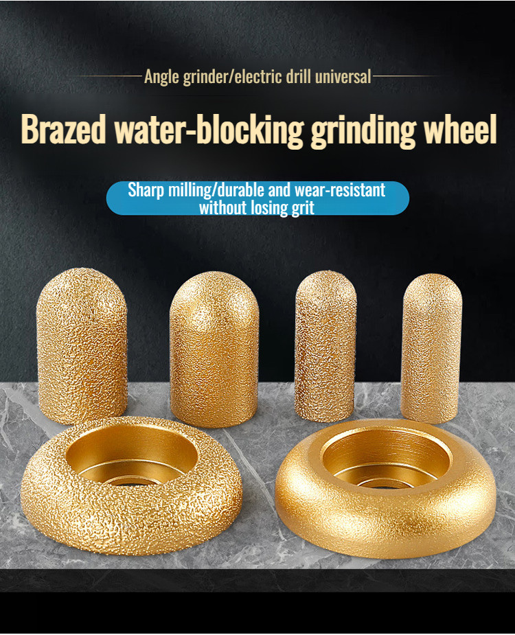 Angle grinder round bottom sanding head quartz stone round arc grinding ...