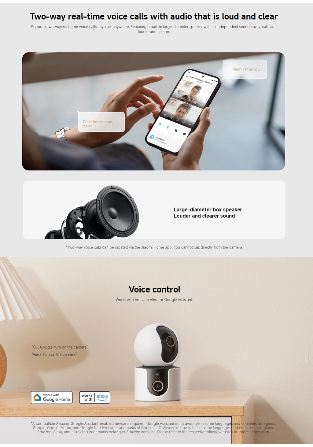 Xiaomi Smart Camera C500 Dual Several AI monitoring modes Dual