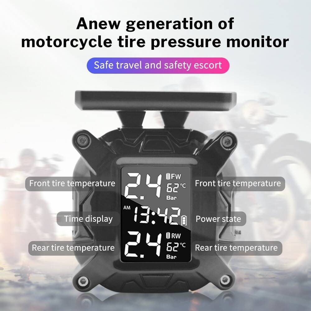 NEW Motorcycle TPMS Motorcycle Tire Pressure Monitoring System with ...