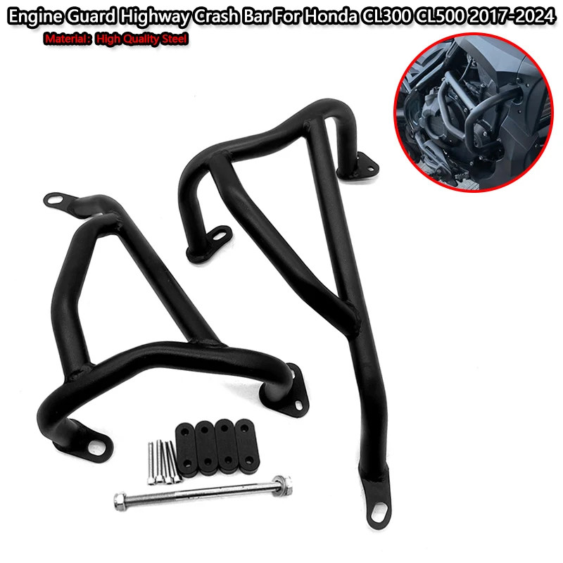 Fit For Honda CL 300 2017-2024 CL/500 Engine Guard Highway Crash Bar ...