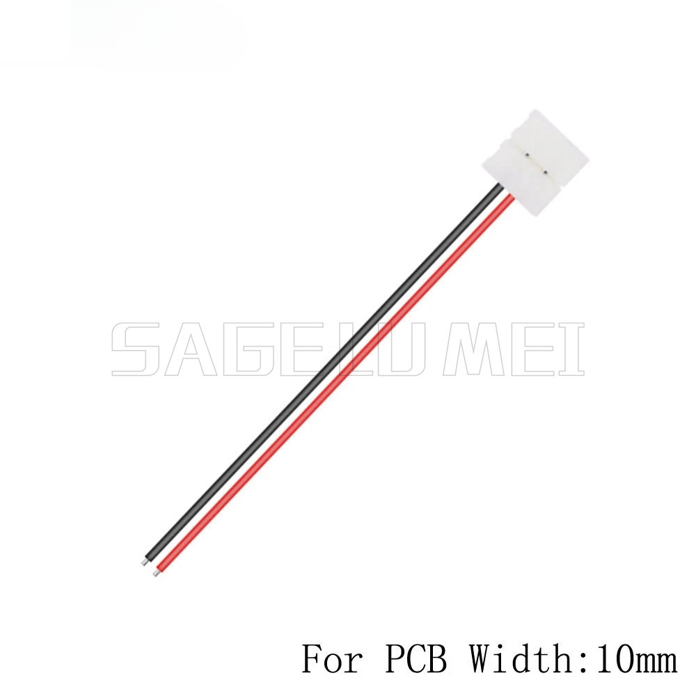 5pcs 2pin 8mm 10mm 3pin 4pin 5pin 6pin led connector cable Free Welding ...