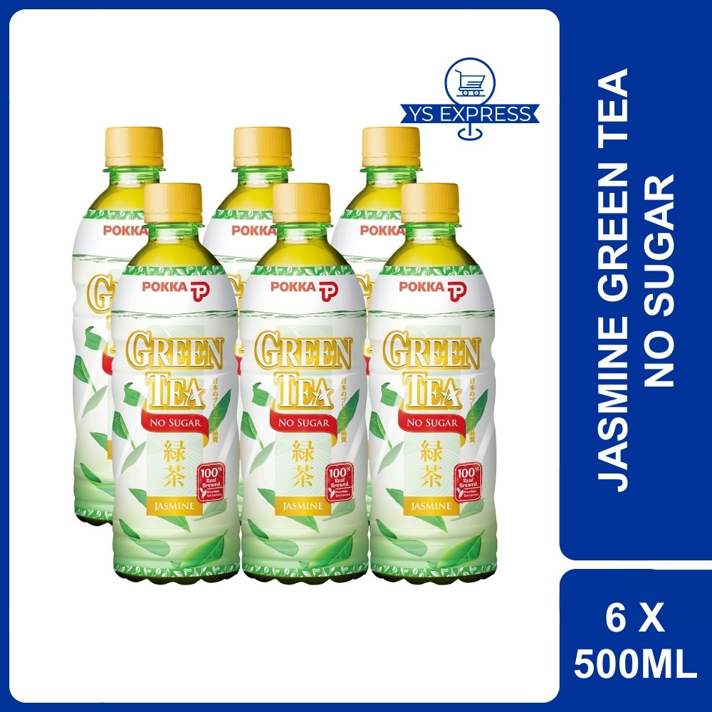 POKKA Pet Jasmine Green Tea No Sugar 6 X 500ML - Teh Hijau Jasmin Tanpa ...