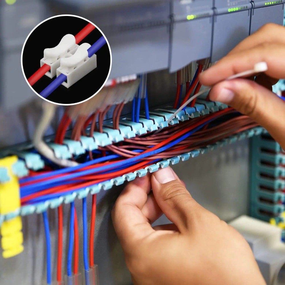 10/20pcs Push Quick Wire Cable CH2 Connector 10A 220V 2 Pin Push-in ...