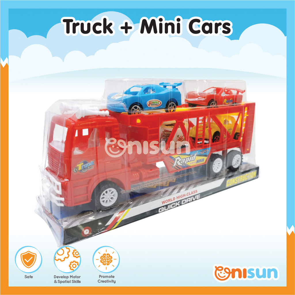 5-in-1 Kids Carrier Truck Playset [Truck + 4 Mini Cars] Malaysia ...