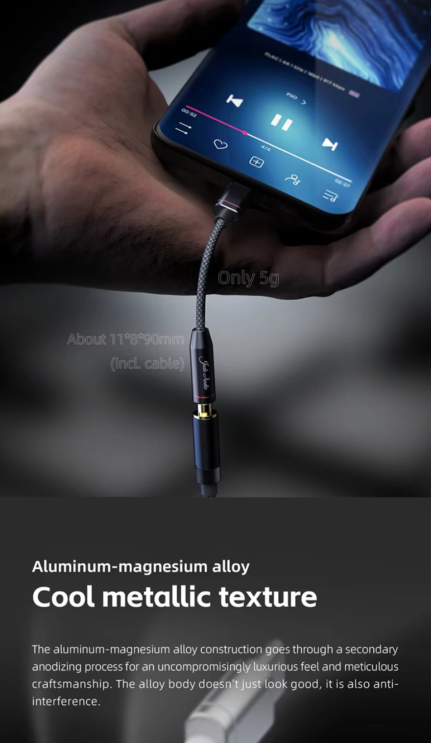 FiiO JA11, Dongle DAC and Amplifier: Type C to 3.5mm, Portable Digital ...