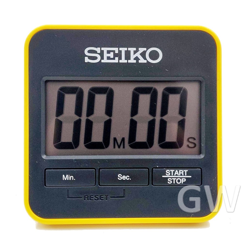 100% ORIGINAL SEIKO Digital Small Yellow Timer Stopwatch QHY001Y [Jam ...