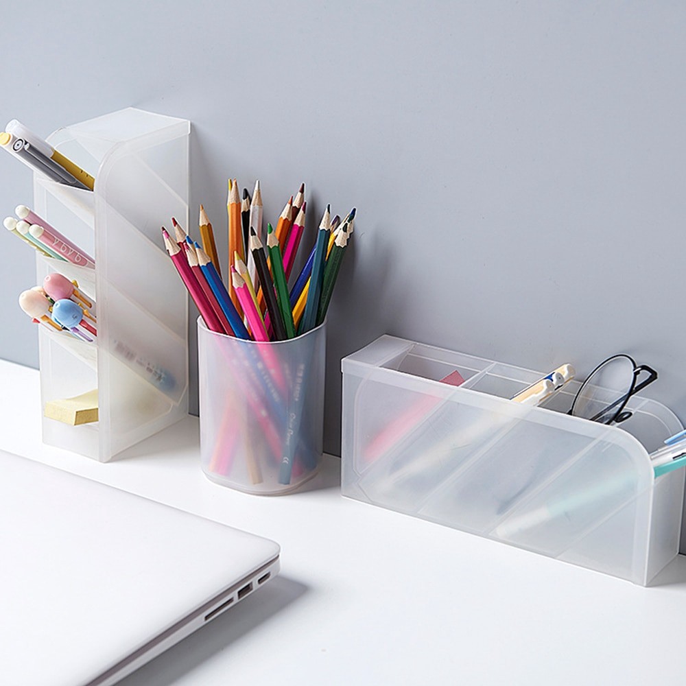 in stock 4 Grid Desktop Pen Holder Table Top Multi-Compartment ...