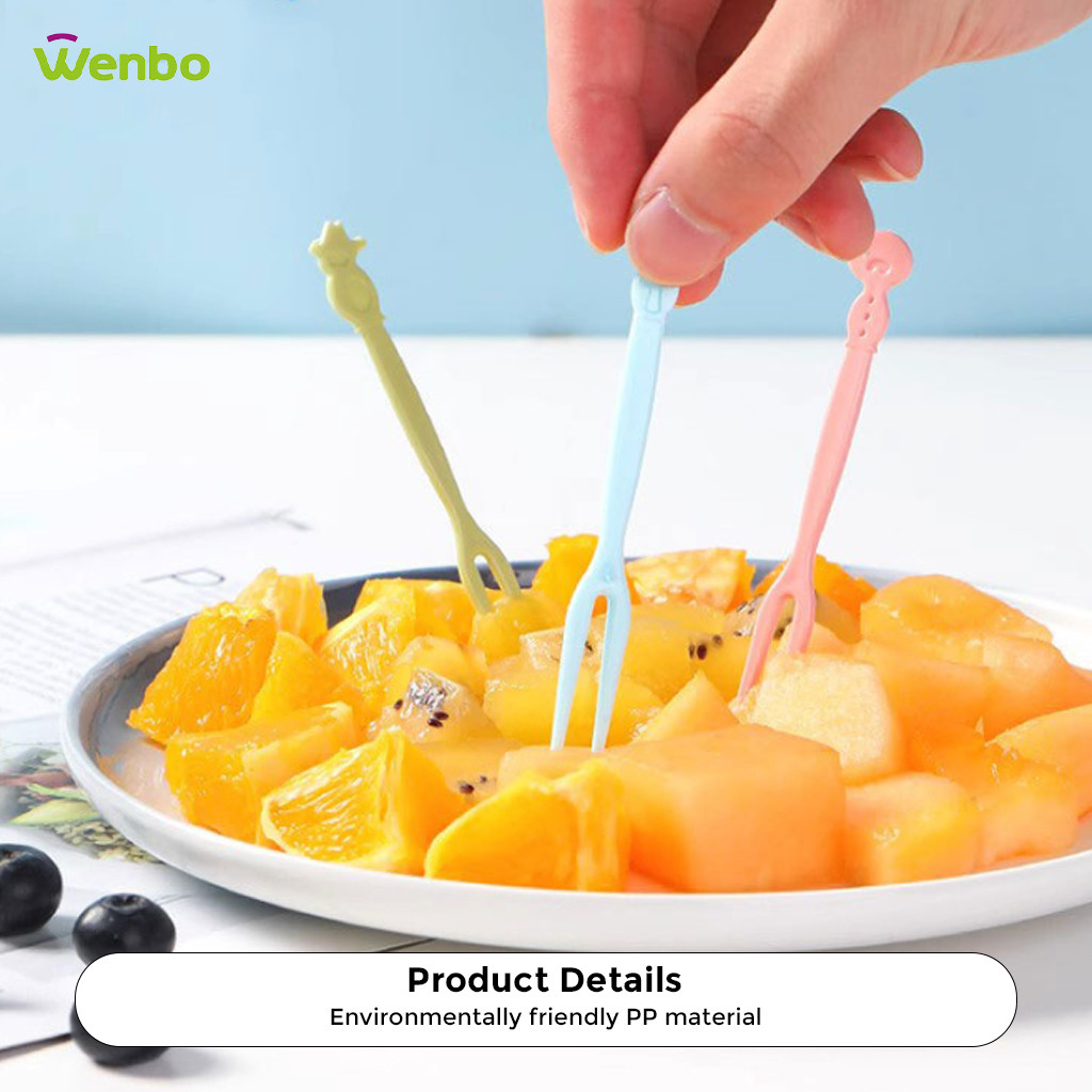 Wenbo Garfu Mini Fruit Fork Disposable Plastic Fork Durable Lightweight ...