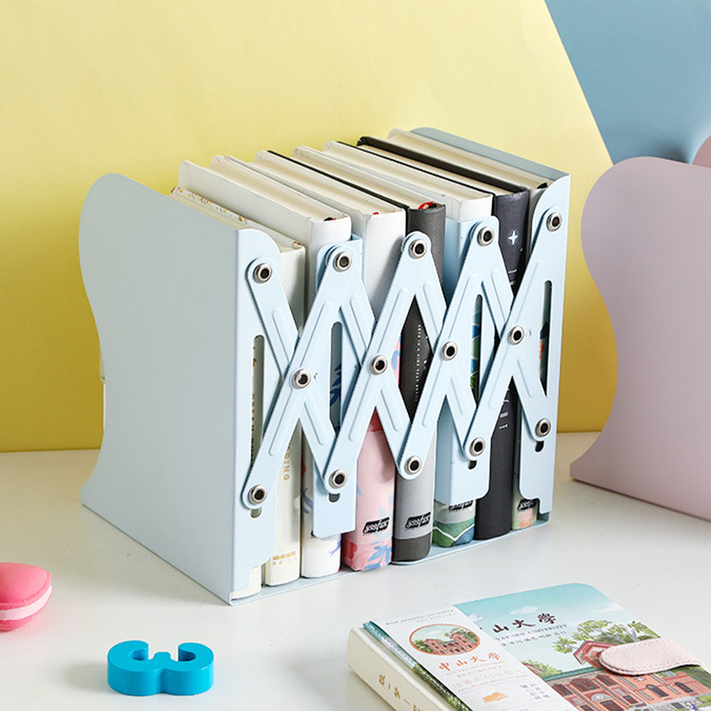Ohayo Bookshelf Foldable Table Top Book Storage Rack Let The Books Set ...