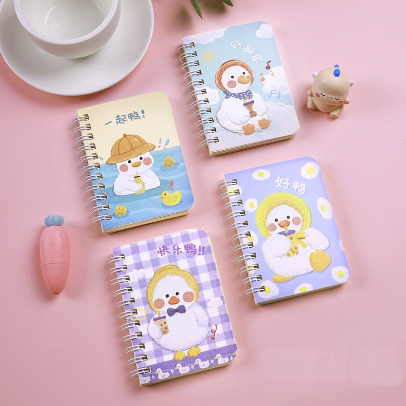《1PC 160 PAGE 》Cute Cartoon Mini Notebook Portable Memo Note Book ...